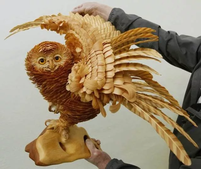 Des sculptures en bois tres impressionnants - #8 