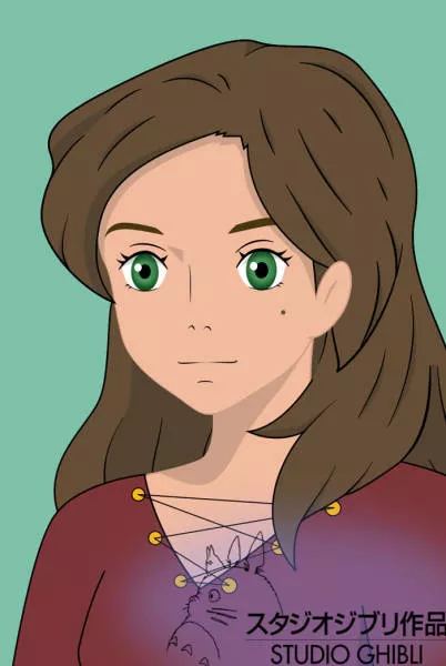 She recreated her portrait in 50 cartoon styles - #35 