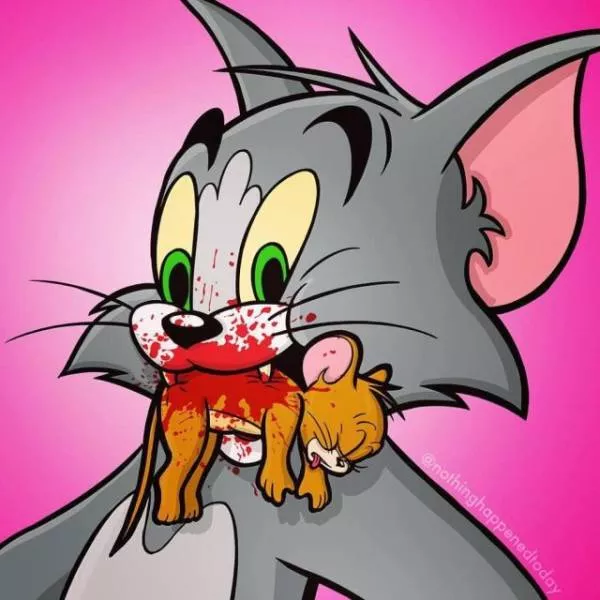 Cartoon characters in unusual situations - #3 