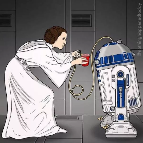 Cartoon characters in unusual situations - #4 