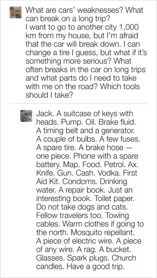 Never ask the internet for any advice - #21 