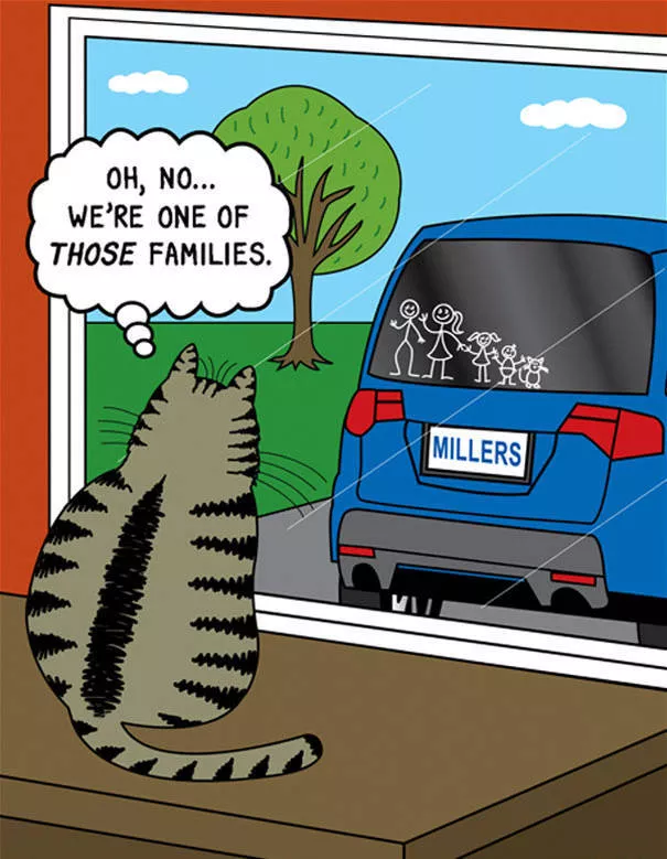 Funny illustrations of cats - #1 