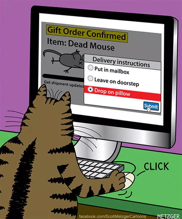 Funny illustrations of cats - #32 