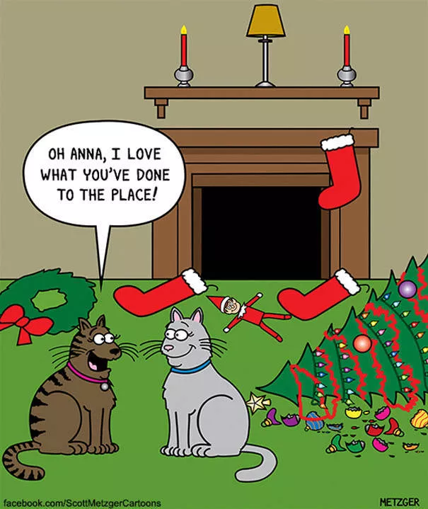 Funny illustrations of cats - #4 