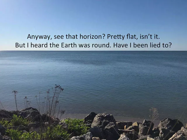 Proof that earth is not flat - #6 