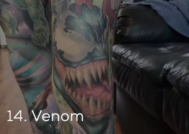 Guinness record for the most marvel tattoos - #17 