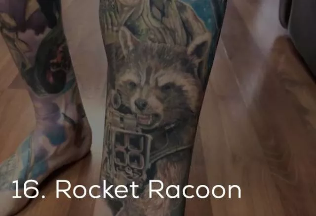 Guinness record for the most marvel tattoos - #19 