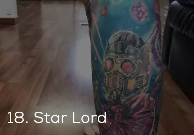 Guinness record for the most marvel tattoos - #21 