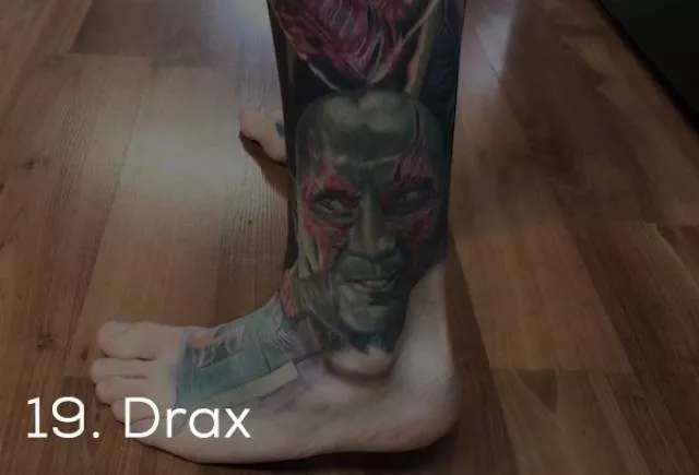 Guinness record for the most marvel tattoos - #22 