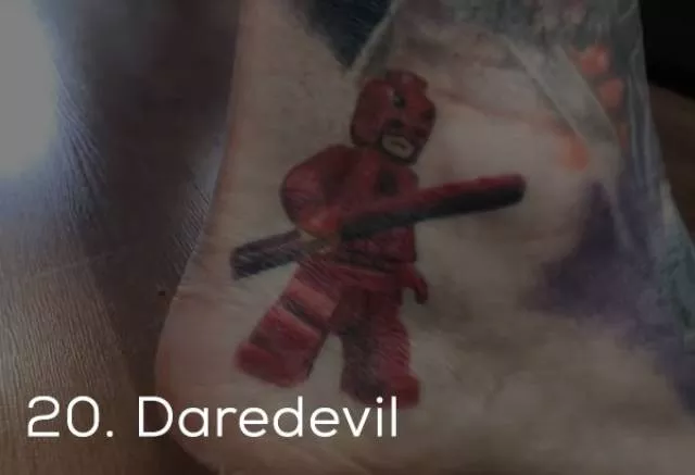 Guinness record for the most marvel tattoos - #23 