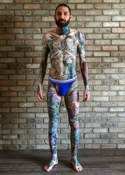 Guinness record for the most marvel tattoos - #3 