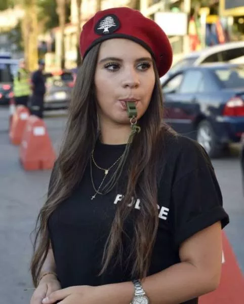 The beauty of the lebanese policewoman - #1 