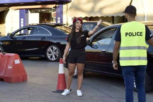 The beauty of the lebanese policewoman