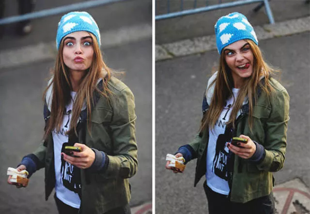 Celebrities against paparazzi