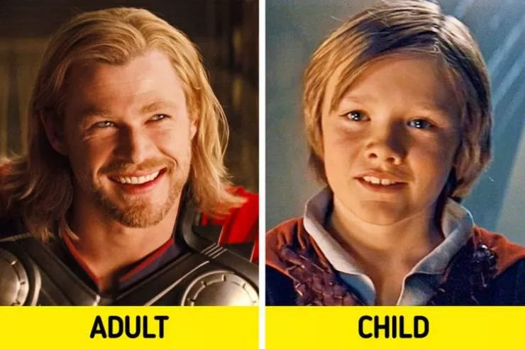 Film stars when they are younger