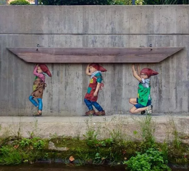 When art is camouflaged in the streets