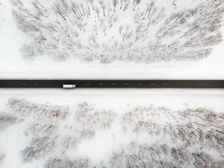 La russie le froid glacial