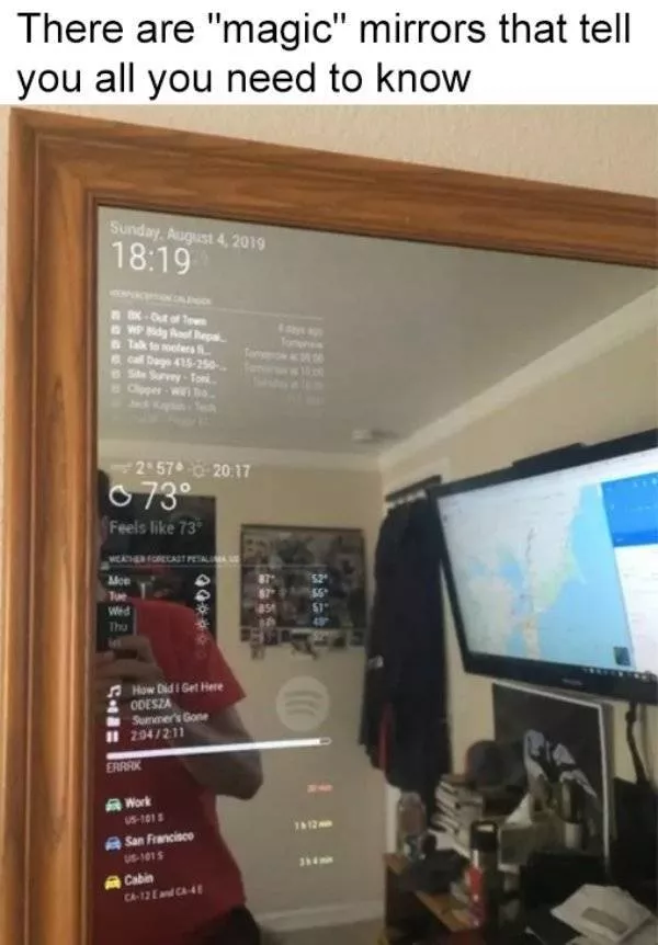 Super futuristic objects - #2 Magic mirror