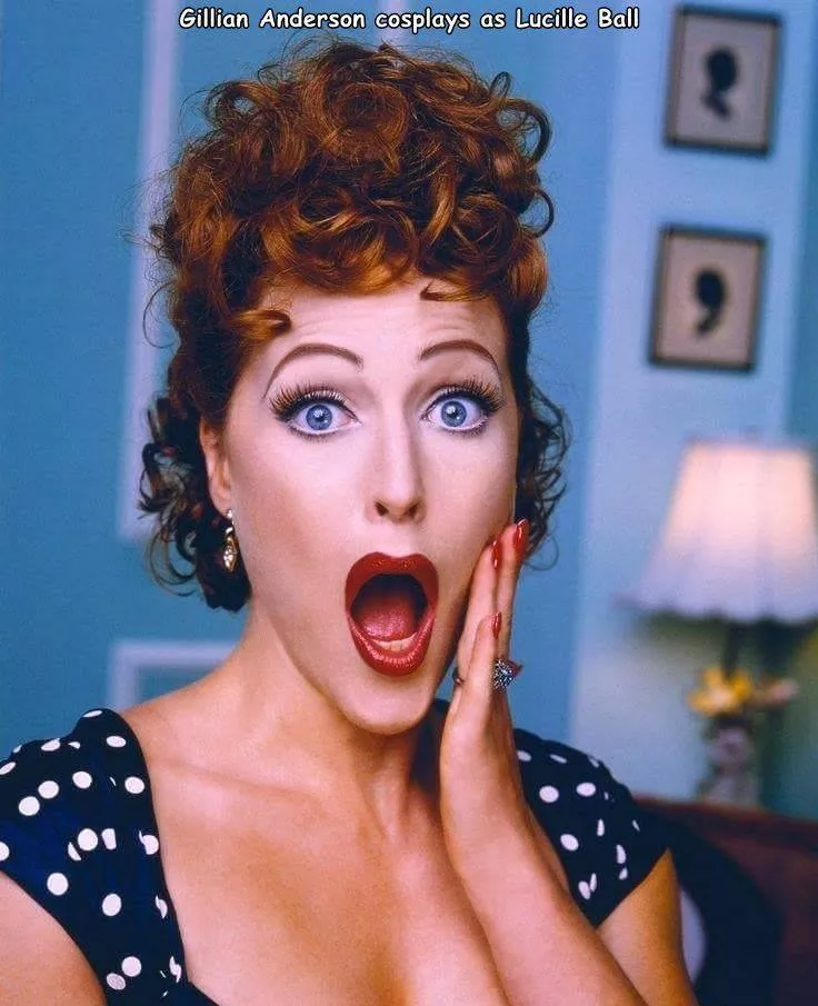 Picdump 538 - #11 Gillan Anderson in Lucille Ball Picdump 538 - #11 Gillan Anderson in Lucille Ball