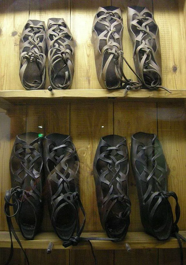 Prehistoric animals - #5 Pairs of Roman sandals, 2000 years old