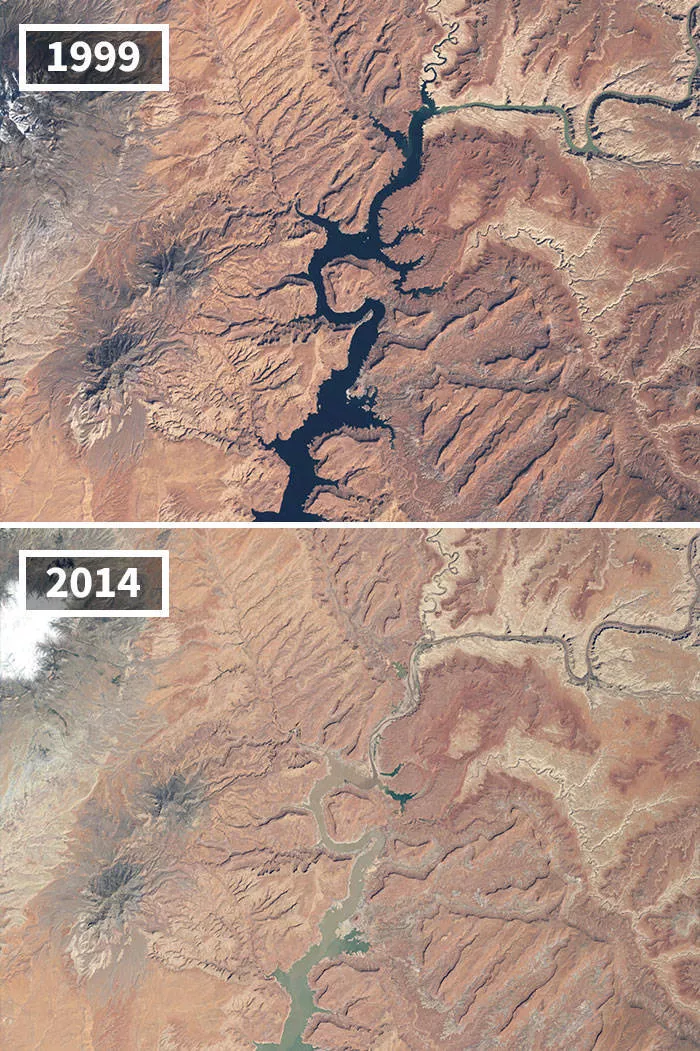 La nasa montre le changement climatique - #5 Arizona et Utah