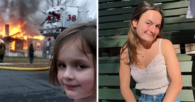 Ce quil sont devenu les heros des memes maintenant - #4 Fille désastre (Zoe Roth)