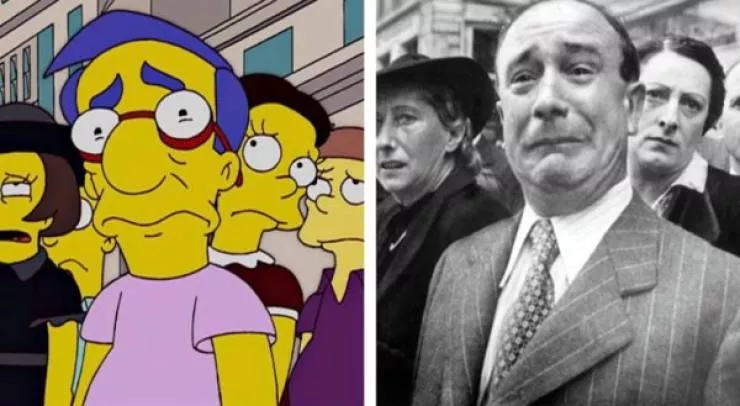 The famous scenes re created by the simpsons - #6 The Beatles The famous scenes re created by the simpsons - #6 The Beatles