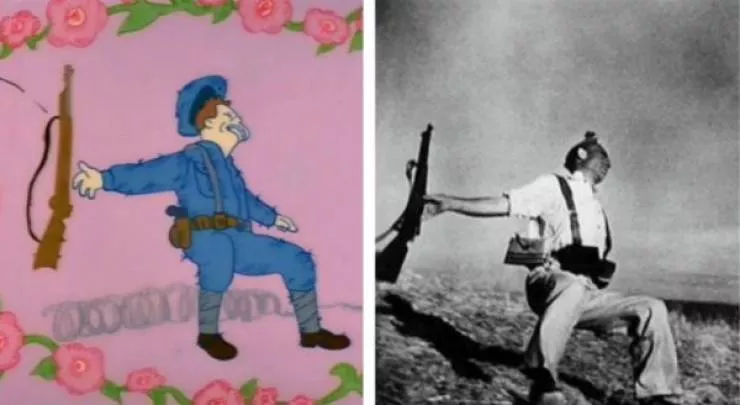 Les celebres scenes re cree par les simpsons - #8 Woodstock
