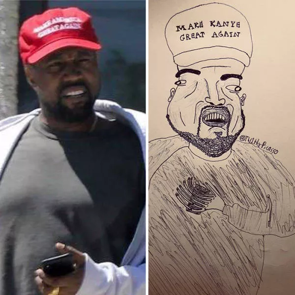 Celebrity portraits in pen - #17 