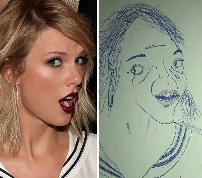 Celebrity portraits in pen - #26 