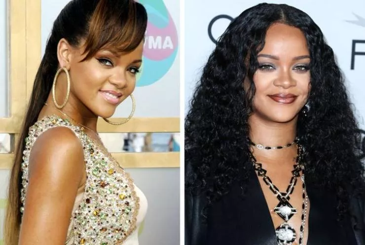 Evaluation des celebrites au cours de ces dernieres annees - #9 Rihanna (2005 vs 2020)