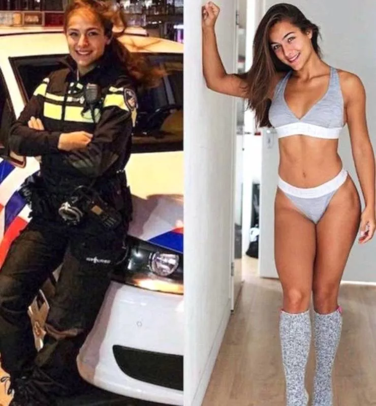 Hot girls with and without uniforms