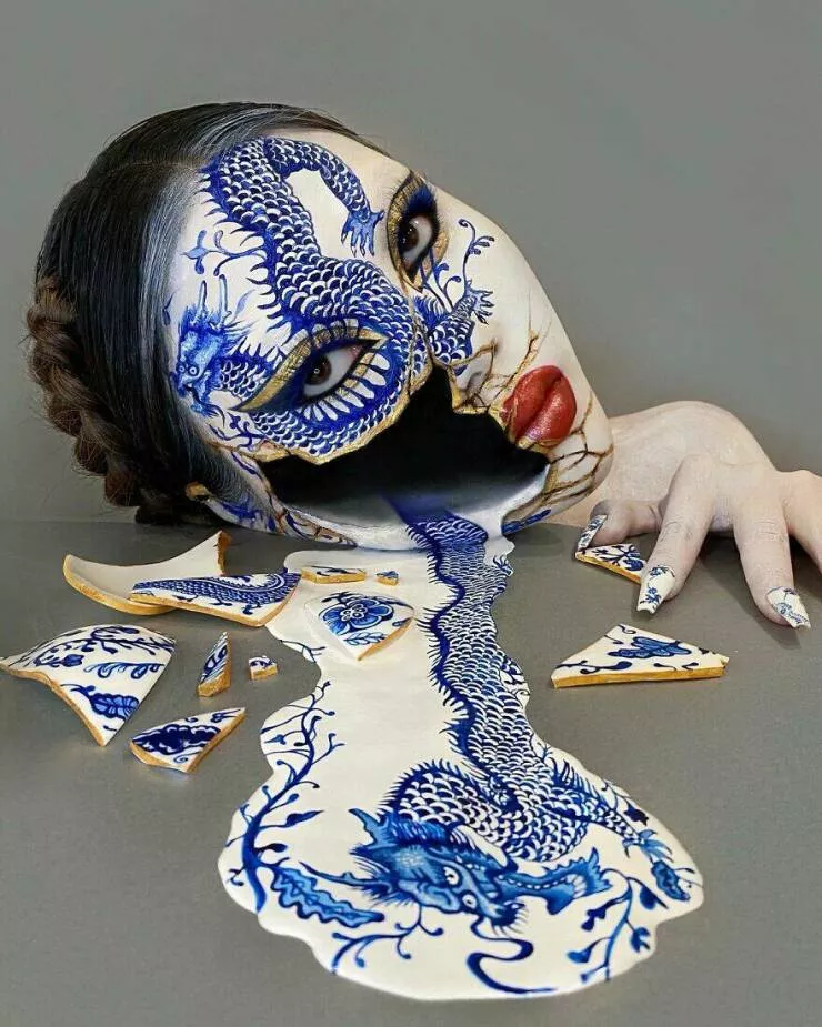 Just putting on makeup