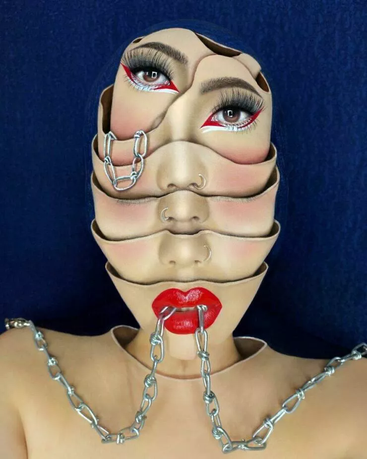 Just putting on makeup