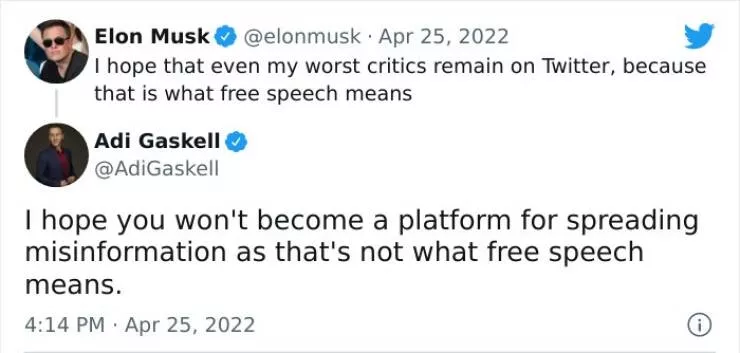 The reactions after the purchase of twitter by elon musk - #9 