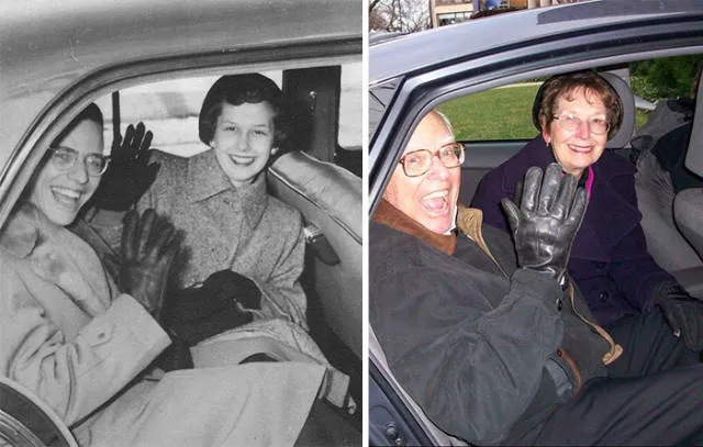 They recreated their old love photos - #19 