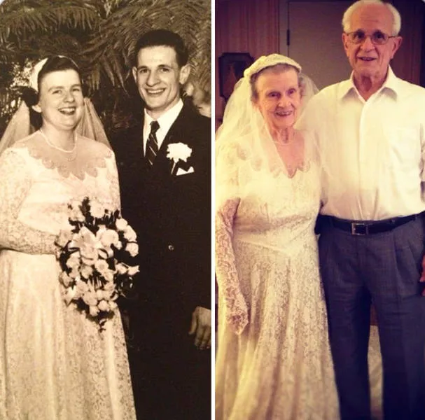 They recreated their old love photos - #20 