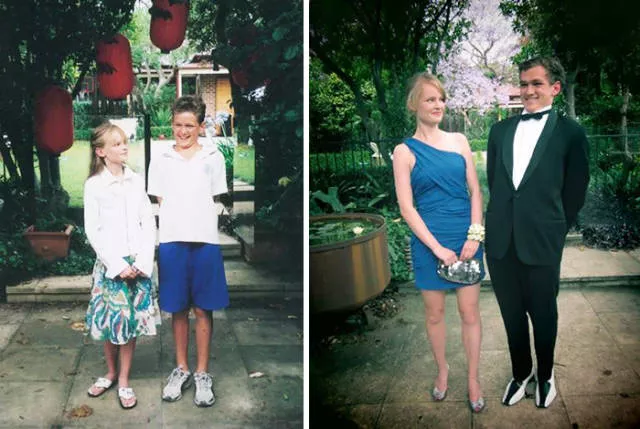 They recreated their old love photos - #25 