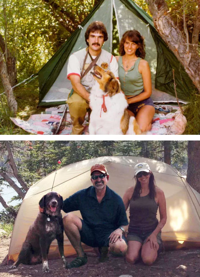 They recreated their old love photos - #34 