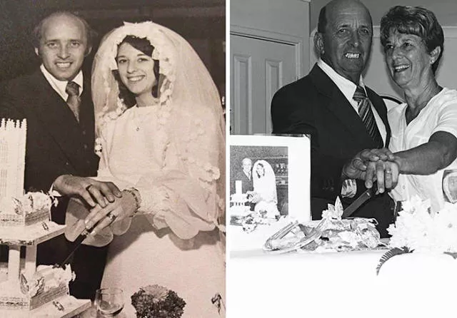 They recreated their old love photos - #40 