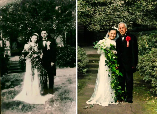 They recreated their old love photos - #5 