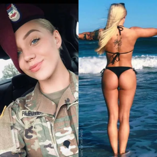 Hot girls with and without their uniforms - #16 