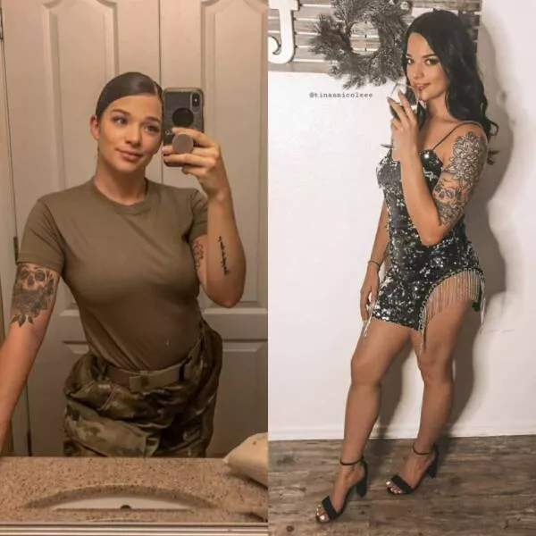 Hot girls with and without their uniforms - #44 
