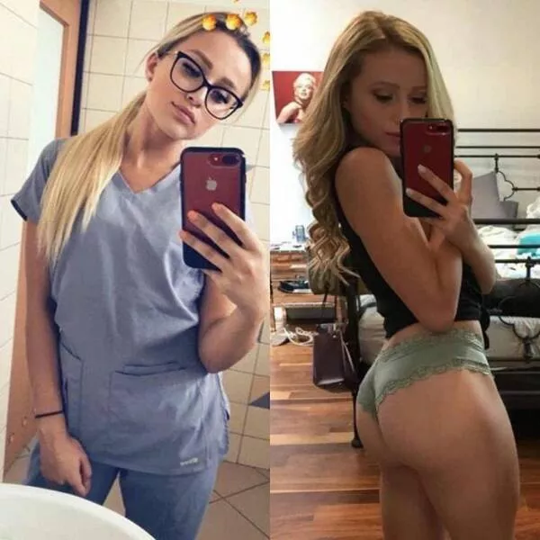 Hot girls with and without their uniforms - #62 