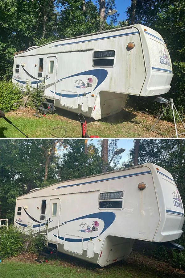 Before and after cleaning - #13 