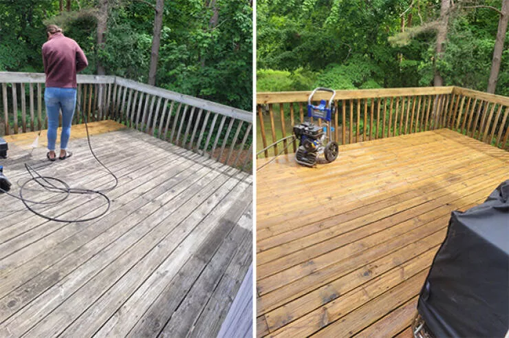 Before and after cleaning - #4 