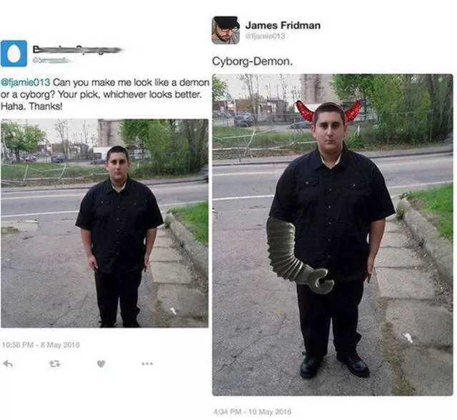 Never ask for help to photoshop your photo - #18 