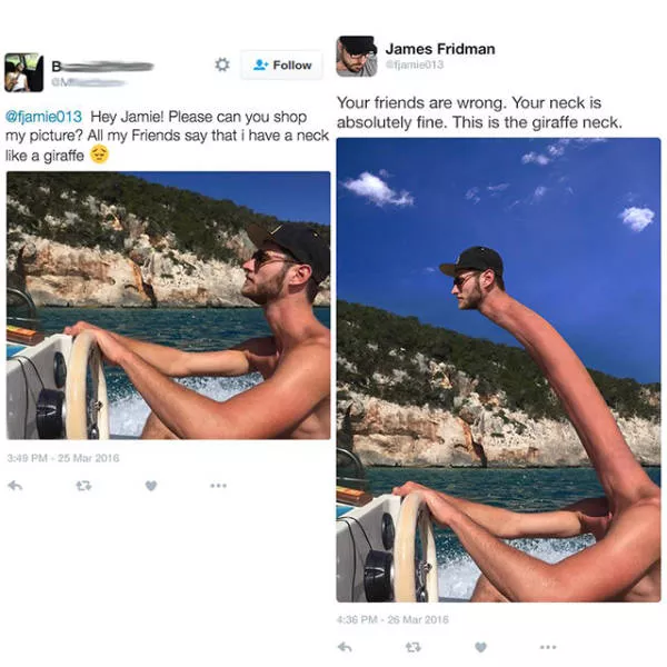 Never ask for help to photoshop your photo - #27 
