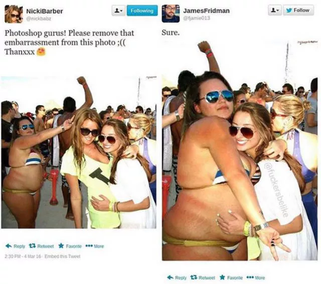 Never ask for help to photoshop your photo - #3 