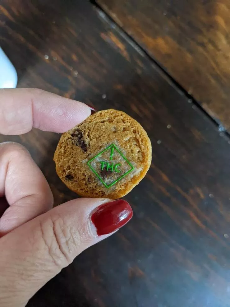Things you never thought - #15 An edible sticker warning that they contain THC